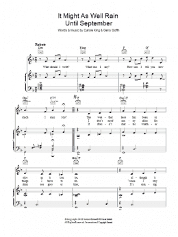 page one of It Might As Well Rain Until September (Piano, Vocal & Guitar Chords)