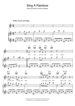 page one of Sing A Rainbow (Piano, Vocal & Guitar Chords)