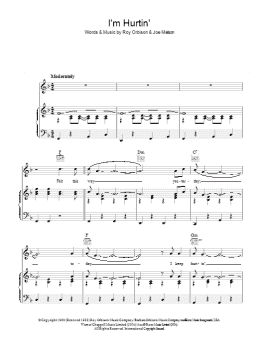 page one of I'm Hurtin' (Piano, Vocal & Guitar Chords)
