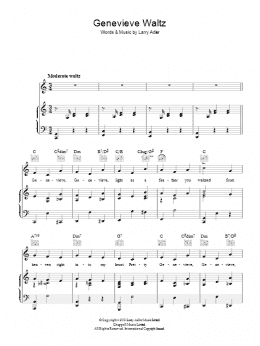 page one of Genevieve Waltz (Piano, Vocal & Guitar Chords)