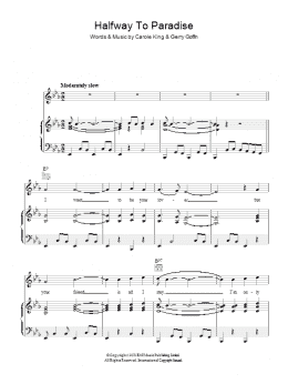 page one of Halfway To Paradise (Piano, Vocal & Guitar Chords)