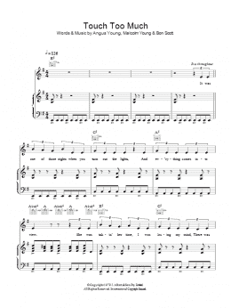 page one of Touch Too Much (Piano, Vocal & Guitar Chords)