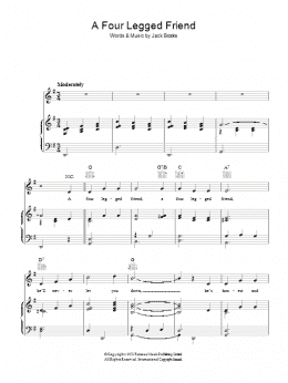 page one of A Four Legged Friend (Piano, Vocal & Guitar Chords)