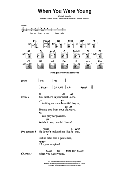 page one of When You Were Young (Guitar Chords/Lyrics)