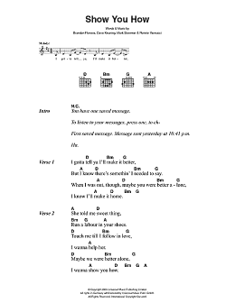 page one of Show You How (Guitar Chords/Lyrics)