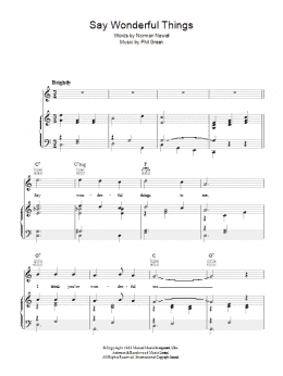 page one of Say Wonderful Things (Piano, Vocal & Guitar Chords)
