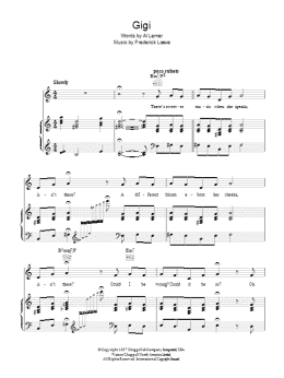 page one of Gigi (Piano, Vocal & Guitar Chords)