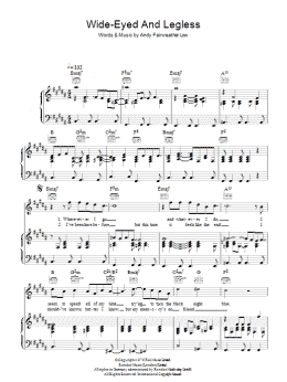page one of Wide-Eyed And Legless (Piano, Vocal & Guitar Chords)