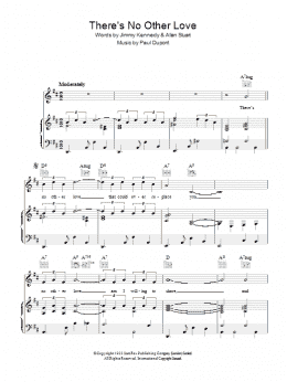 page one of There's No Other Love (Piano, Vocal & Guitar Chords)