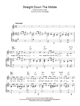 page one of Straight Down The Middle (Piano, Vocal & Guitar Chords)