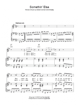 page one of Somethin' Else (Piano, Vocal & Guitar Chords)