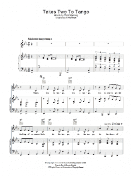 page one of Takes Two To Tango (Piano, Vocal & Guitar Chords)