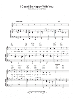 page one of I Could Be Happy With You (Piano, Vocal & Guitar Chords)