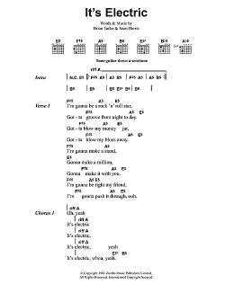 page one of It's Electric (Guitar Chords/Lyrics)