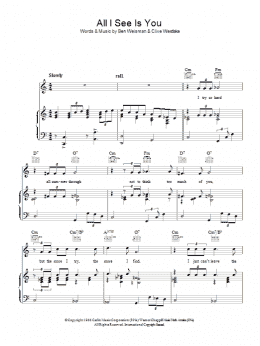 page one of All I See Is You (Piano, Vocal & Guitar Chords)
