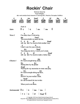 page one of Rockin' Chair (Guitar Chords/Lyrics)