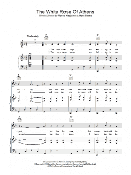 page one of White Rose Of Athens (Piano, Vocal & Guitar Chords)