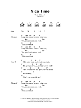 page one of Nice Time (Guitar Chords/Lyrics)