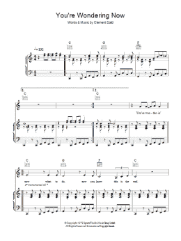 page one of You're Wondering Now (Piano, Vocal & Guitar Chords)
