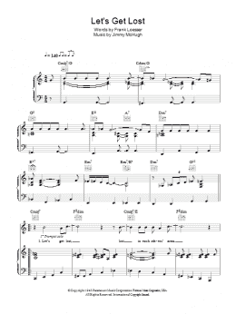 page one of Let's Get Lost (Piano, Vocal & Guitar Chords)