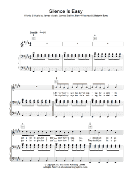 page one of Silence Is Easy (Piano, Vocal & Guitar Chords)