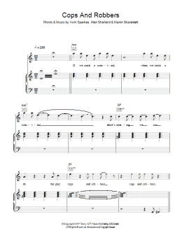 page one of Cops And Robbers (Piano, Vocal & Guitar Chords)
