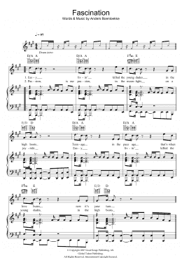 page one of Fascination (Piano, Vocal & Guitar Chords)