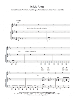 page one of In My Arms (Piano, Vocal & Guitar Chords)