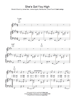 page one of She's Got You High (Piano, Vocal & Guitar Chords)