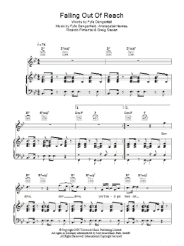 page one of Falling Out Of Reach (Piano, Vocal & Guitar Chords)