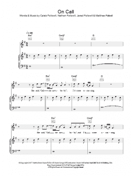 page one of On Call (Piano, Vocal & Guitar Chords)