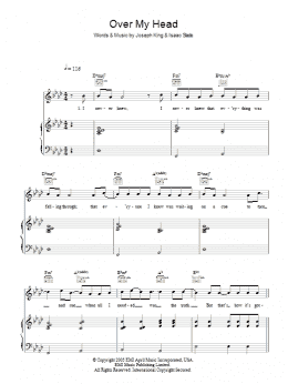 page one of Over My Head (Cable Car) (Piano, Vocal & Guitar Chords)