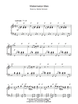 page one of Watermelon Man (Piano Solo)