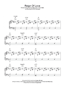 page one of Reign Of Love (Piano, Vocal & Guitar Chords)