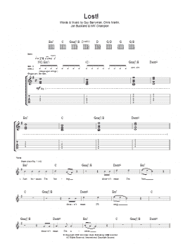 page one of Lost! (Guitar Tab)