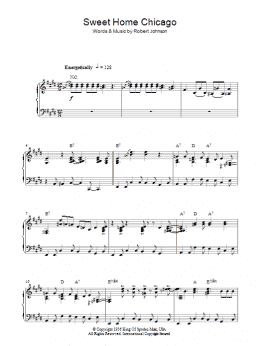 page one of Sweet Home Chicago (Piano Solo)