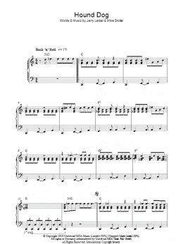 page one of Hound Dog (Piano Solo)