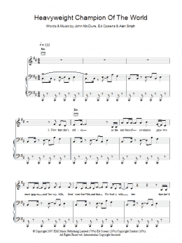 page one of Heavyweight Champion Of The World (Piano, Vocal & Guitar Chords)