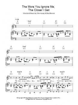 page one of The More You Ignore Me, The Closer I Get (Piano, Vocal & Guitar Chords)
