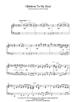 page one of I Believe To My Soul (Piano Solo)