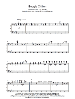 page one of Boogie Chillen (Piano Solo)