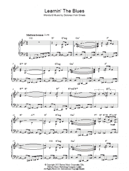 page one of Learnin' The Blues (Piano Solo)