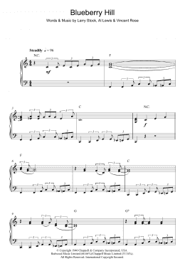 page one of Blueberry Hill (Piano Solo)