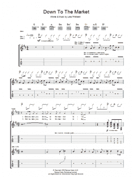 page one of Down To The Market (Guitar Tab)