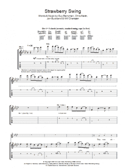 page one of Strawberry Swing (Guitar Tab)