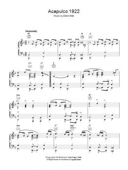 page one of Acapulco 1922 (Piano Solo)