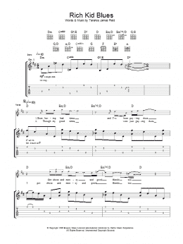 page one of Rich Kid Blues (Guitar Tab)
