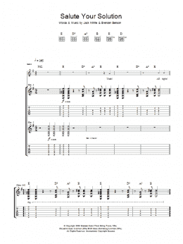page one of Salute Your Solution (Guitar Tab)