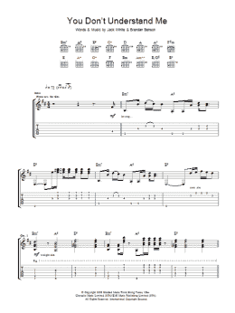 page one of You Don't Understand Me (Guitar Tab)