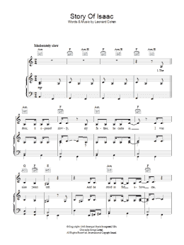 page one of Story Of Isaac (Piano, Vocal & Guitar Chords)